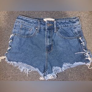 PacSun Tie High Rise Shorts